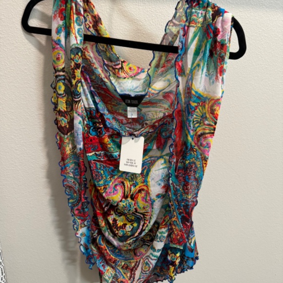 Kim Shui Mesh Paisley wrap dress - Picture 4 of 4